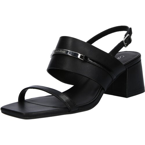 Calvin Klein Sandali Heel Sandal 45 Met Bar Lth HW0HW02056 Black BEH Cene