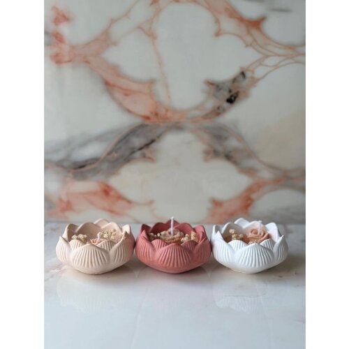 Wallity set sveća glamour candle 29ST (crvena, bež, bela) - 3 komada Cene