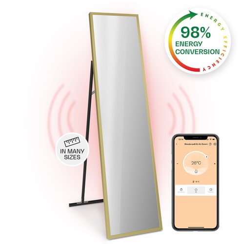Klarstein La Palma 900 smart, infrardeči grelnik, 40 x 160cm, 900W, stojalo za ogledalo Cene