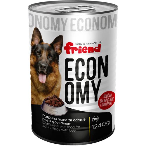 Friend Hrana za pse mokra 1240 g govedina Economy Slike