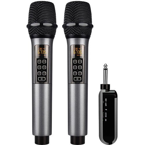 INF 2 paketa brezžičnih mikrofonov Bluetooth Reverb s kablom za vrata Android Black, (21276044) Cene