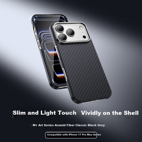  xianyan maska za mobilni telefon iphone 17 pro max, crno-siva Cene