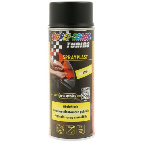 Dupli color Sprej Sprayplast mat crni 400 ml Slike