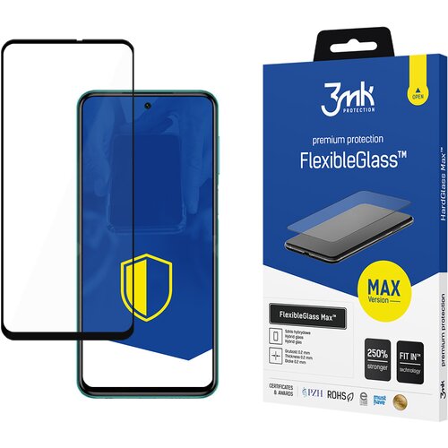 3mk XIAOMI REDMI NOTE 9 PRO 4G BLACK - FLEXIBLEGLASS MAX, (22001730) Slike