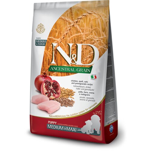 N&D Low Grain Puppy Medium i Maxi Piletina i Nar 12 kg Slike