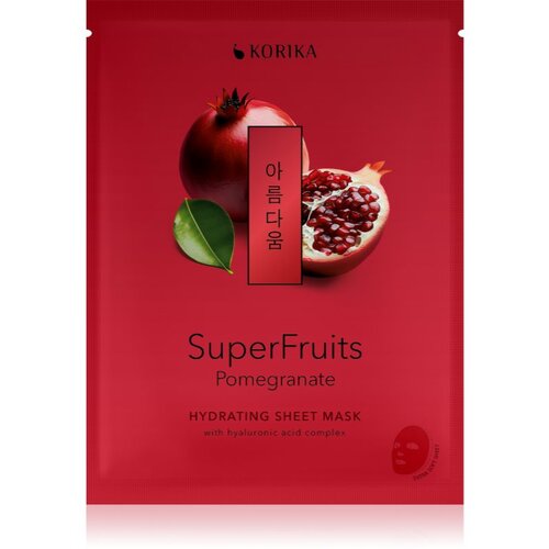 KORIKA SuperFruits Pomegranate - Hydrating Sheet Mask hidratantna sheet maska 25 g Slike