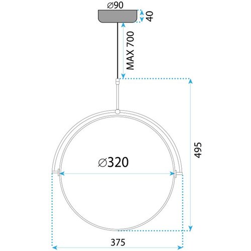 Toolight LED dizajnerski viseći luster APP1426-C Slike