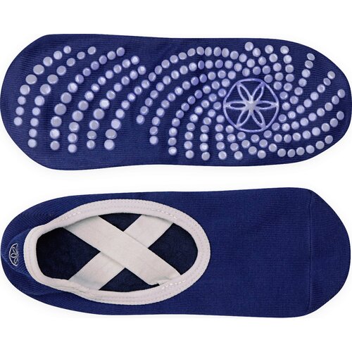 GAIAM GRIPPY nogavice za jogo v baletnem stilu - modra Slike
