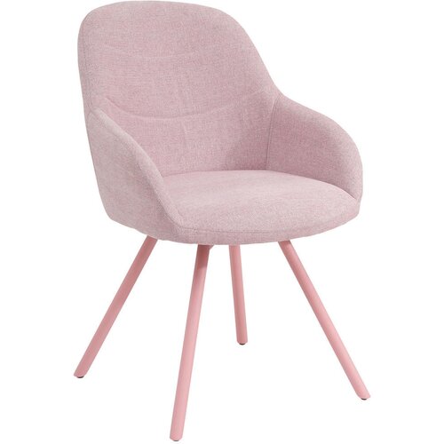 CARRYHOME stol, kovina, tekstil pink Cene