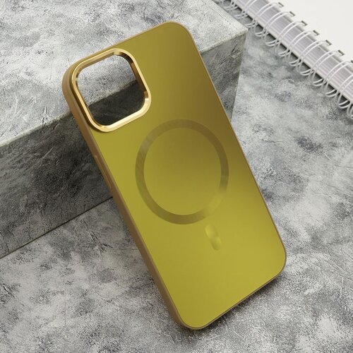  maska color metal magsafe za iphone 14/ zlatna Cene