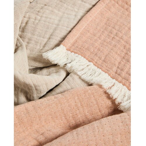 Kave Home Deka za bebe od muslina u boji lososa 130x170 cm Nafine &amp;ndash; Slike