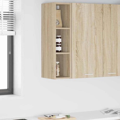 vidaXL Viseča omarica s polico Riga Sonoma hrast 20 x 29,5 x 80 cm Cene