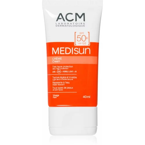 Acm Medisun vodoodporna krema za sončenje za obraz SPF 50+ 40 ml