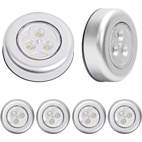 Dardanar 6 kosov LED brezžične nočne lučke na dotik z baterijskim napajanjem, (21198945) Cene