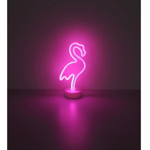 Globo 28064 - LED neonska dekoracija za sto FLAMINGO LED/2W/3xAA flamingo Slike