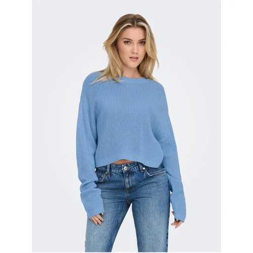 Only Blue Ladies Cropped Sweater Malavi - Women