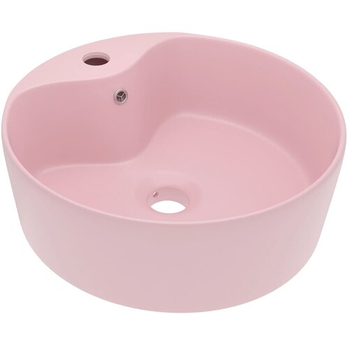Maison Chic Razkošen Umivalnik - Kopalna umivalnik - Lavabo mat roza 36x13 cm keramičen, (21684957) Cene
