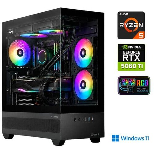 ANNI gaming namizni računalnik Gamer Extreme Lite R5 7500X3D Ryzen 5 7500X3D/16GB/1TB SSD/Windows 11 Home/RTX 5060 Ti Cene