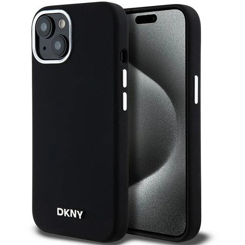 Dkny TEKOČI SILIKONSKI OVITEK ZA MAGSAFE ZA IPHONE 15 PLUS / 14 PLUS ČRN, (21897745) Cene