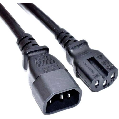 Akyga tok priključni kabel [1x mo&scaron;ki konektor IEC\, C14 - 1x ženski konektor za toplotne naprave C15] 1.80 m črna, (20414226) Cene