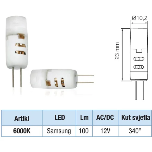  led žarulja G4 3W ww