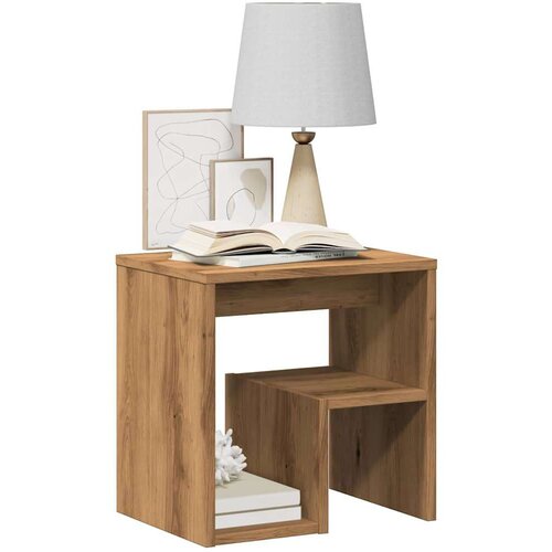 VidaXL Noćni ormarić Artisan hrast 40x30x40 cm izrađeno drvo Slike