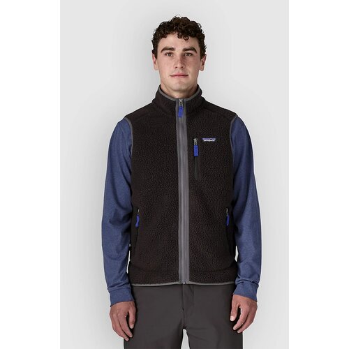 Patagonia Retro Pile Brezrokavnik black w / forge grey Slike