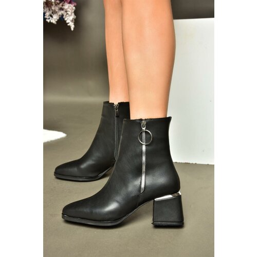 Fox Shoes R524500309 Women's Black Thick Heeled Boots Slike