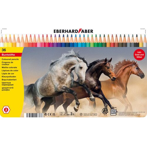 Eberhard Faber EBERHAR FABER Drvene boje/ metalna kutija/ set 1/36 514836 Cene