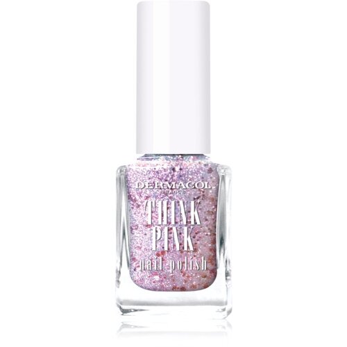 Dermacol Think Pink lak za nohte z ble&amp;scaron;čicami odtenek 02 12 ml Slike