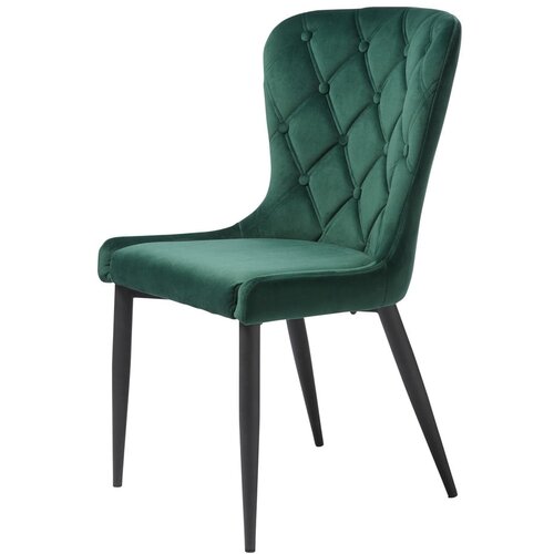 Unique Furniture Zelen žameten jedilni stol Granby – Cene