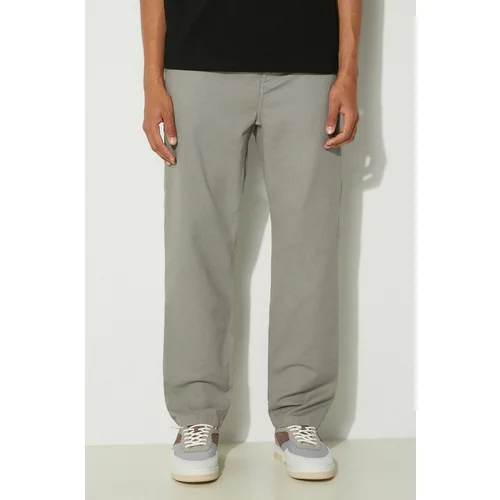 Carhartt WIP Pamučne hlače Flint Pant boja: siva, ravni kroj, I029919.29KGD