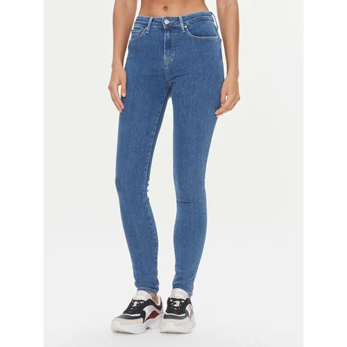 Tommy Hilfiger Jeans hlače WW0WW38912 Modra Skinny Fit