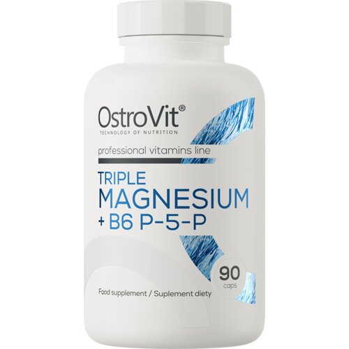 OSTROVIT Triple Magnesium + B6 P-5-P 90 Kapsula &amp;ndash; Podr&amp;scaron;ka Nervnom i Mi&amp;scaron;ićnom Sistem Slike