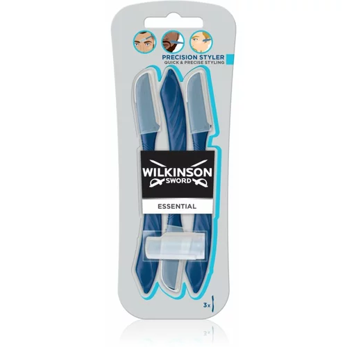 Wilkinson Sword Essential Precision Styler brijač za obrve za muškarce 3 kom