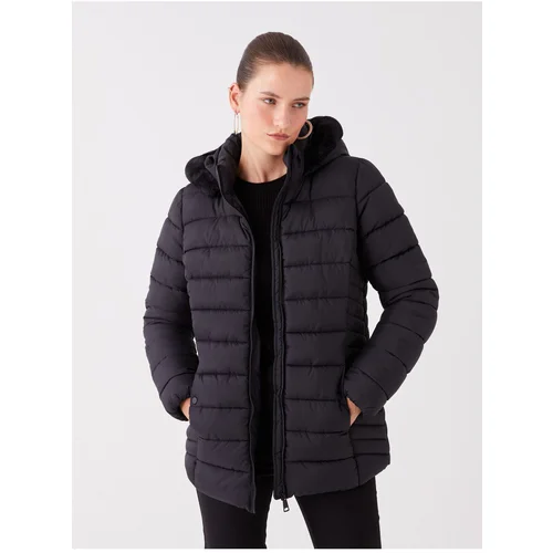 LC Waikiki Women's Hooded Plain Puffer Coat