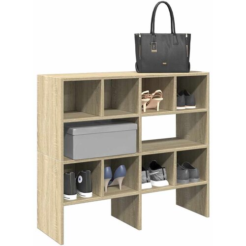 vidaXL Regal za čevlje 2 kosa zložljiva son. hrast 89,5x30x40 cm Cene