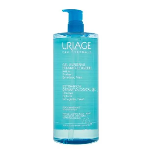 Uriage Dermatological Extra-Rich Gel izjemno nežen čistilni gel za občutljivo kožo 1000 ml unisex