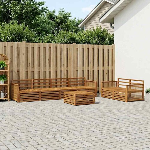  Set vanjskih sofa 7 kom. Prirodna Čvrsto drvo akacije Cijene