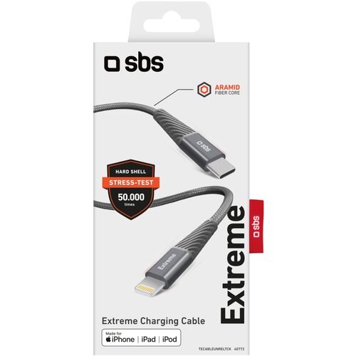 Sbs USB-C&amp;ndash; Lightning Kabel 1.5m ultrast. Slike