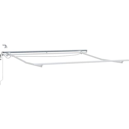  Skrovita tenda S LED lampica Bež 300 x 250 cm Poliester i metal Slike