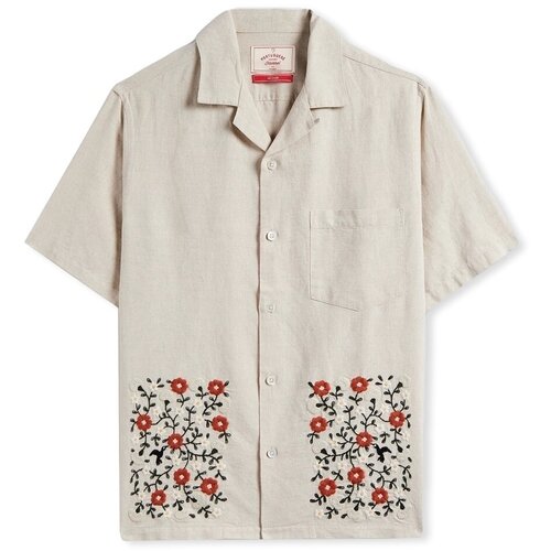 Portuguese Flannel Colibri Shirt - Off White Bež Slike