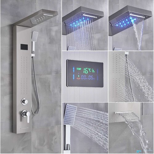 EYN Luksuzni LED tu&scaron; panel | Tu&scaron; sistem BSP1912 &mdash; Nikelj &mdash; Stenska Cene
