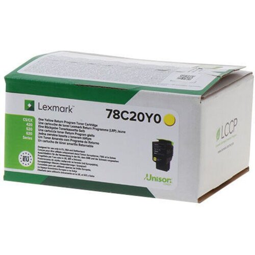 Lexmark 78C20Y0 toner cartridge 1 pc(s) Original Yellow Cene