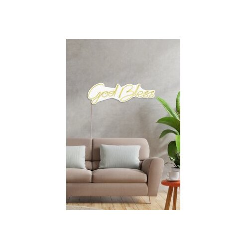 WALLXPERT dekorativna plastična led rasveta god bless yellow Cene