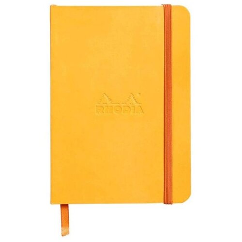  Notes A6, Rhodiarama soft, s gumicom, diktando crte, žuti Slike