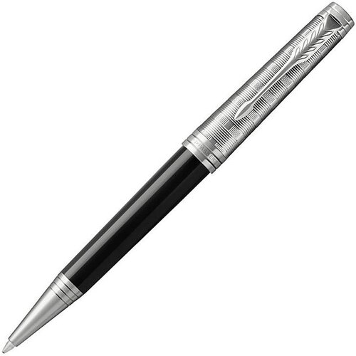 Parker Kemični svinčnik Premier Custum, črno srebrn Cene