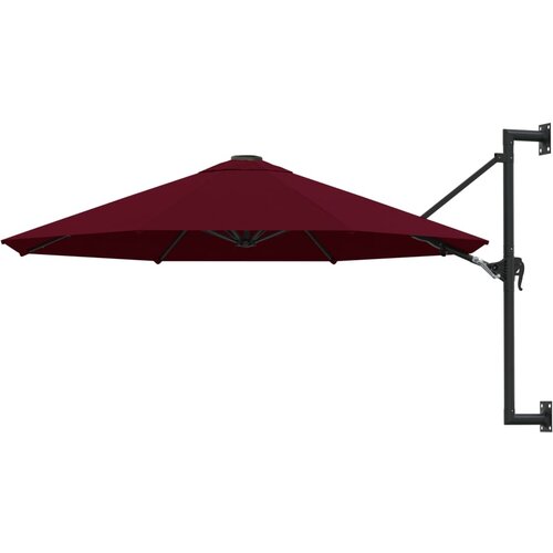 VidaXL zidni suncobran s metalnom &amp;scaron;ipkom 300 cm bordo Slike