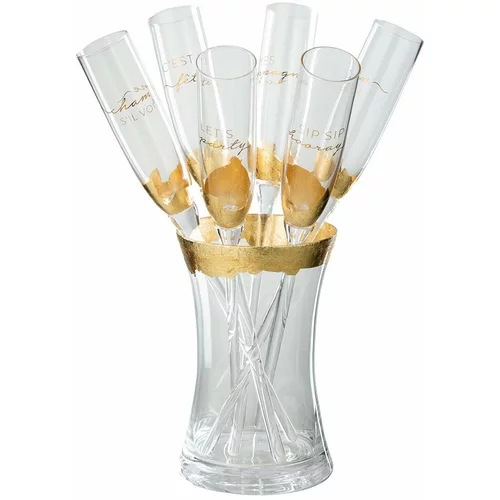 J-Line Komplet kozarcev za šampanjec Champ 6-pack