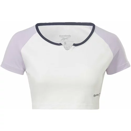 Reebok Sport Funkcionalna majica pastelno lila / temno liila / bela